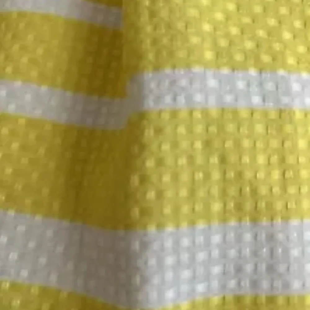 Danny & Nicole‎ Dress 12 Yellow Stripe Pleated Sleeveless Square Neck Fit Flare